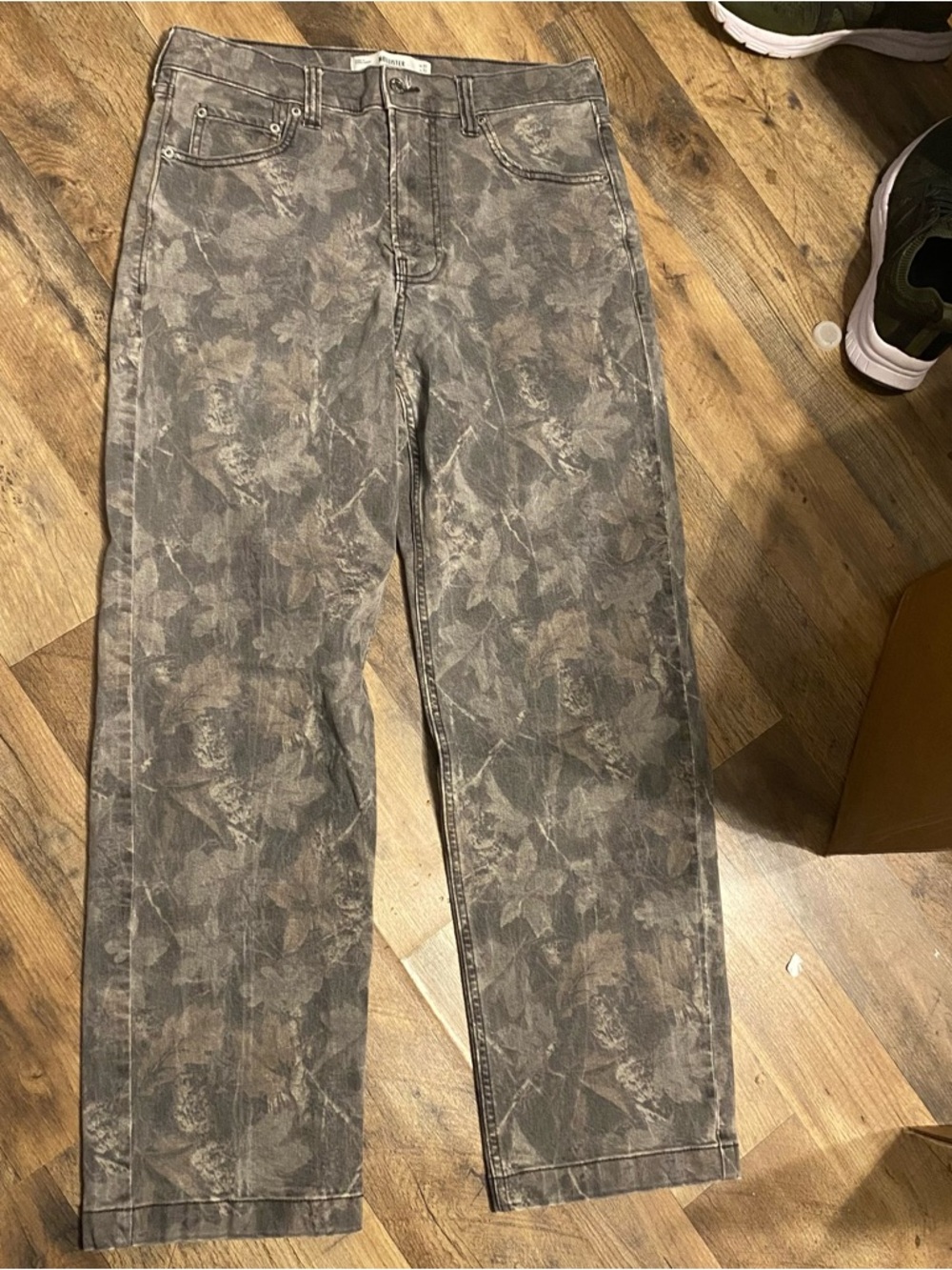 Hollister Gray Washed Baggy Jeans